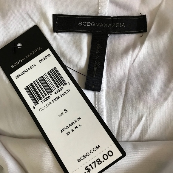 BCBGMaxAzria Swing Dress Womens Small Floral Pastel Ruffle Layers Straps - Picture 5 of 9